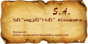 Sövegjártó Alexandra névjegykártya